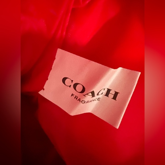 Coach Fragrance Red Tote Bag Travel Handbag Shopper Purse + freebies - Picture 9 of 15